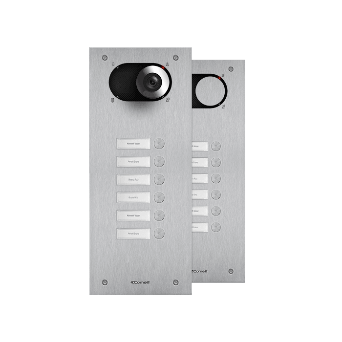 COMELIT - Serie Switch - Frontale 6 pulsanti, acciaio inox AISI 316, retroilluminazione LED, IK08
