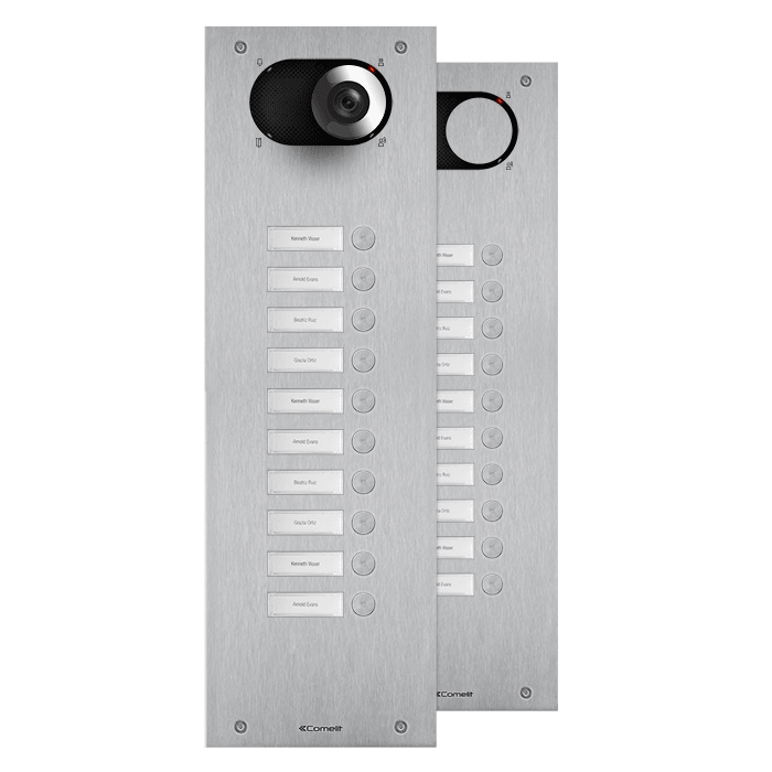 COMELIT - Serie Switch - Frontale 10 pulsanti, acciaio inox AISI 316, retroilluminazione LED, IK08