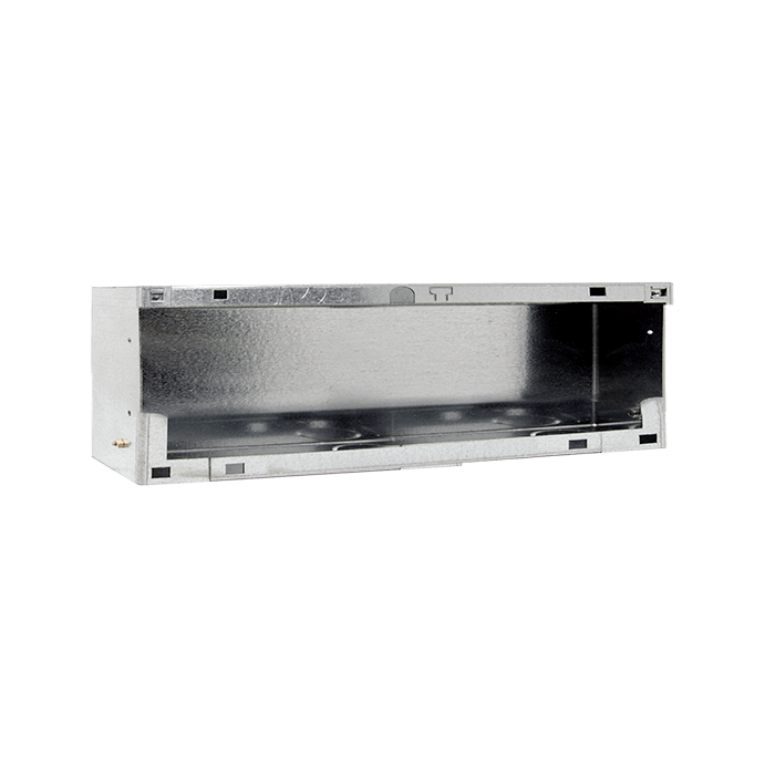 COMELIT - Serie Switch - Scatola da incasso per frontale accessorio 5 colonne pulsanti, acciaio zincato, 469x110.5x56mm