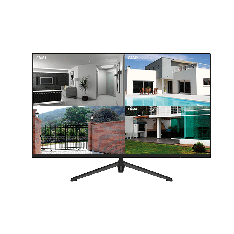 COMELIT - Monitor LED 32" Full HD, ingressi HDMI e VGA, uscita audio, attacco VESA 75x75, base tavolo inclusa