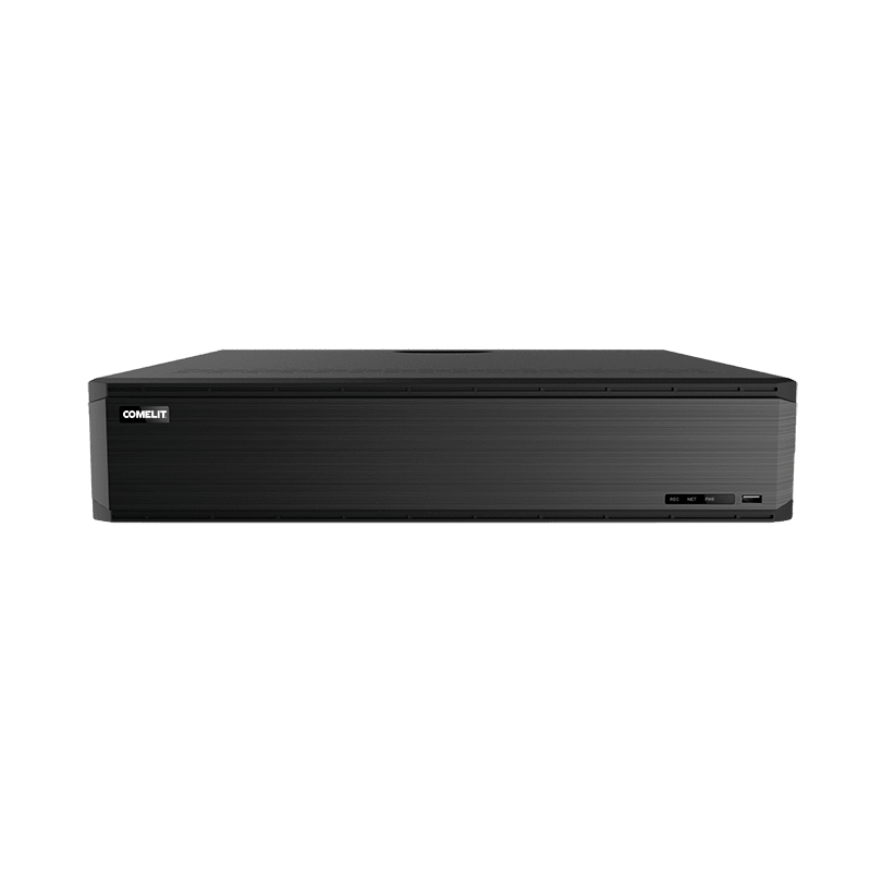 COMELIT - Serie Advance - NVR 64 canali IP 16MP, NDAA compliant, 8 SATA, video analisi DVA, database volti e targhe, controllo APP Comelit, senza HDD