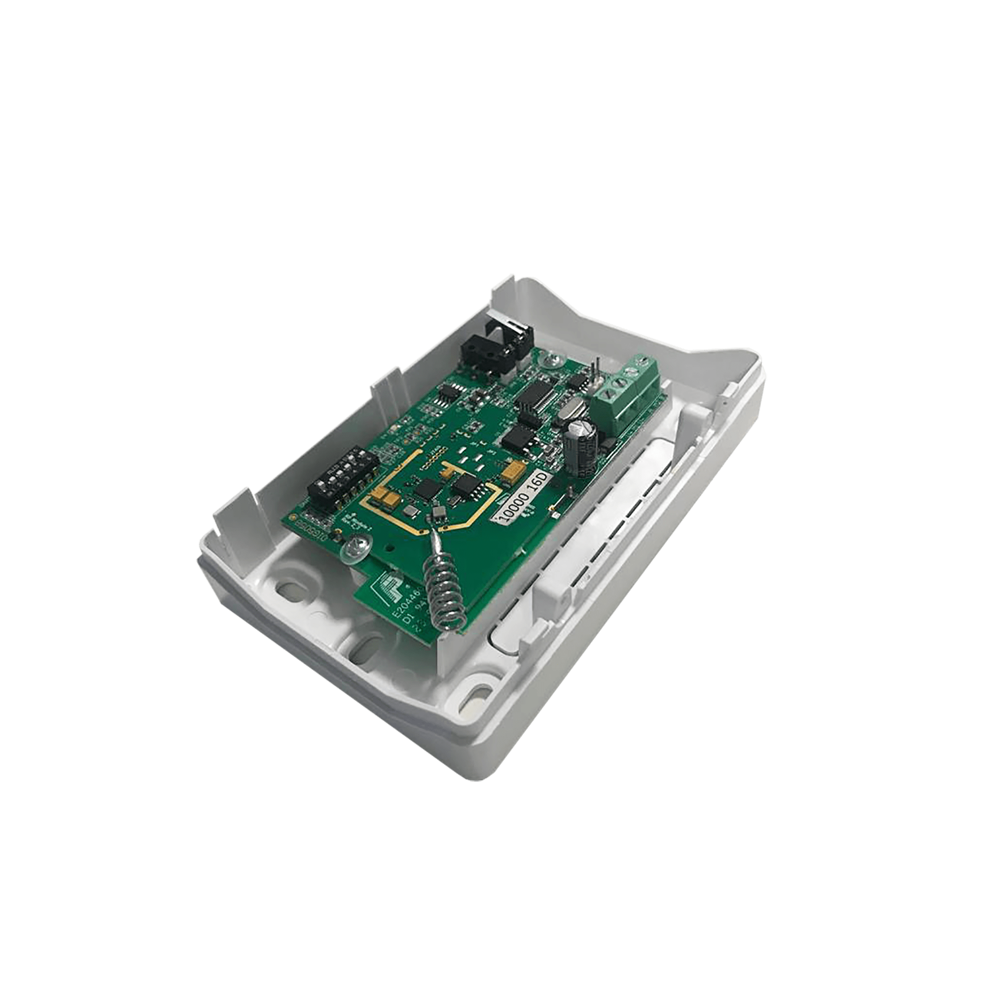 COMELIT - Serie Vedo - Modulo ricetrasmettitori radio per max 10 sensori/8 sirene/16 telecomandi,  box plastico antifiamma bianco con tamper, 126x80x32mm