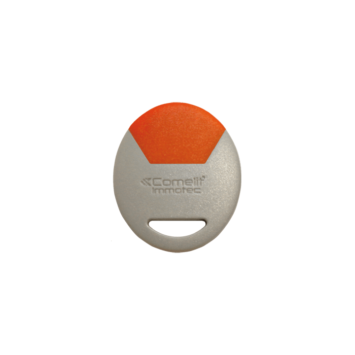 COMELIT - Badge formato porta-chiavi arancio, carta standard controllo accessi