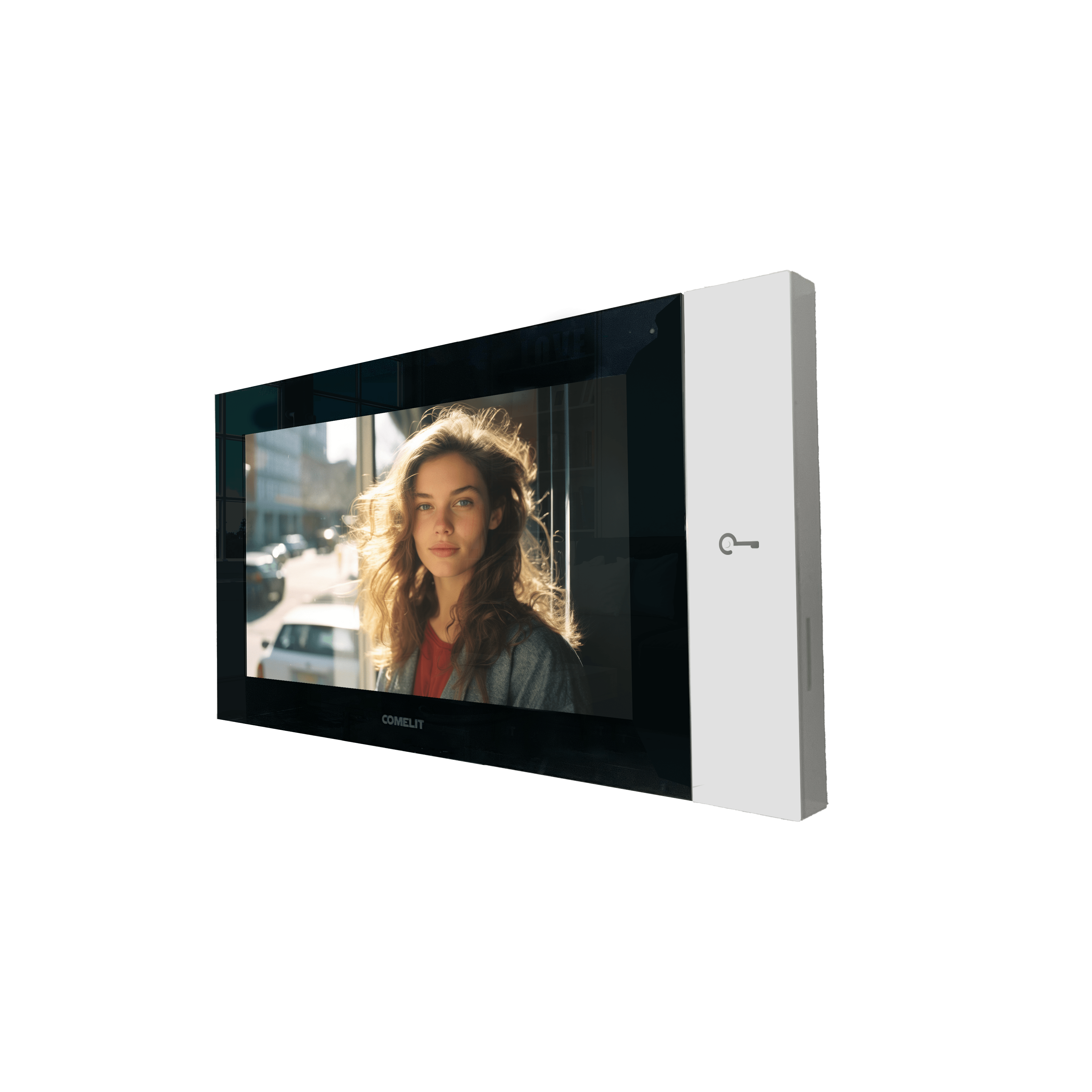 COMELIT - Serie 7 Top - Videocitofono 7"/16:9 touch screen vivavoce, sistema ViP, Wi-Fi integrato, tasto meccanico apriporta retroilluminato, Comelit App