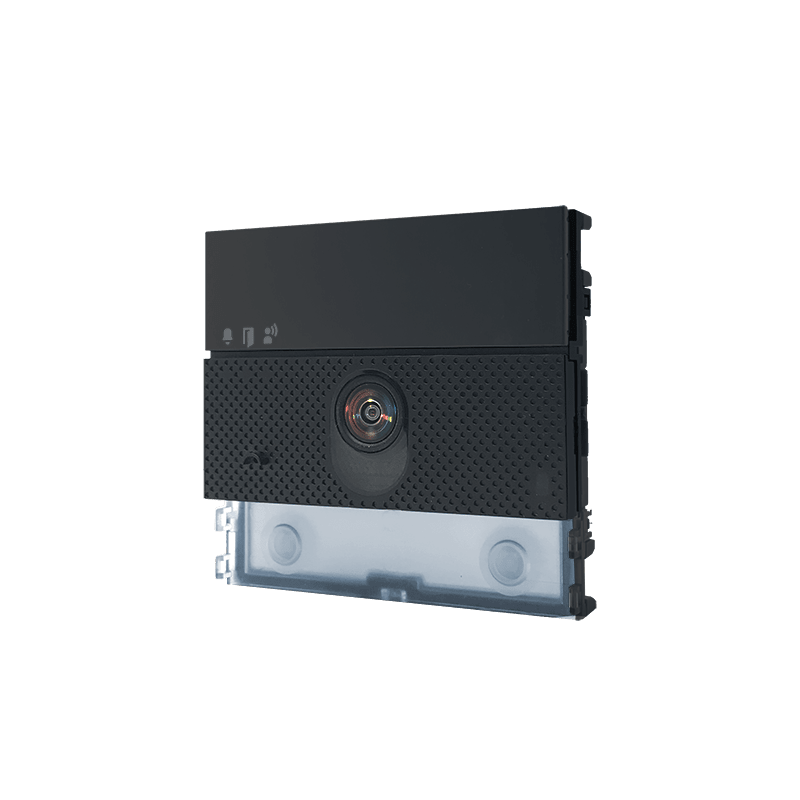 COMELIT - Serie Ultra Black - Modulo audio/video, sistema Simplebus 1, telecamera grandangolare, LED notturni, 2 pulsanti