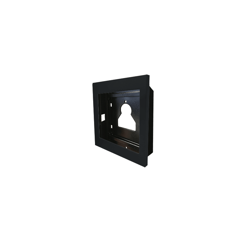 COMELIT - Serie Ultra Black - Telaio da incasso 1 modulo, alluminio nero RAL9005, anti-UV, affiancabile, 125.5x136x35mm