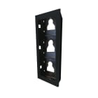 COMELIT - Serie Ultra Black - Telaio da incasso 3 moduli, alluminio nero RAL9005, anti-UV, affiancabile