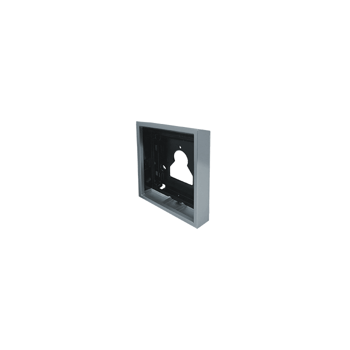 COMELIT - Serie Ultra - Custodia da parete 1 modulo, alluminio pressofusione silver RAL9006, sporgenza 35mm