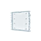 COMELIT - Serie Ultra - Modulo pulsanti ampi, predisposto 1/2 chiamate, retroilluminazione bianca, sensore crepuscolare