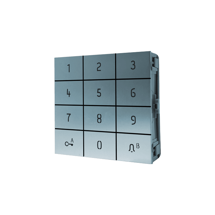 COMELIT - Serie Ultra - Modulo tastiera numerica, chiamata diretta e controllo accessi, uscita Wiegand, alluminio anodizzato