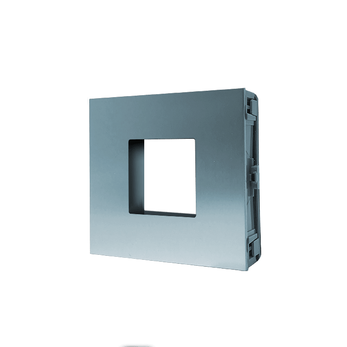 COMELIT - Serie Ultra - Modulo predisposto lettori controllo accessi, alluminio anodizzato, foro 40x40mm, compatibile GS3