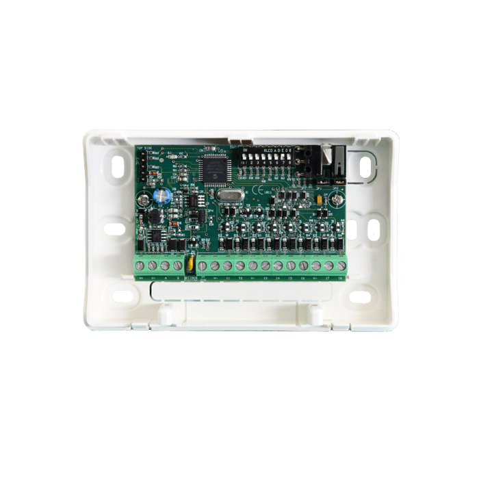 COMELIT - Serie Vedo - Modulo 8 ingressi/8 uscite configurabili, box plastico, tamper, EN50131 grado 2