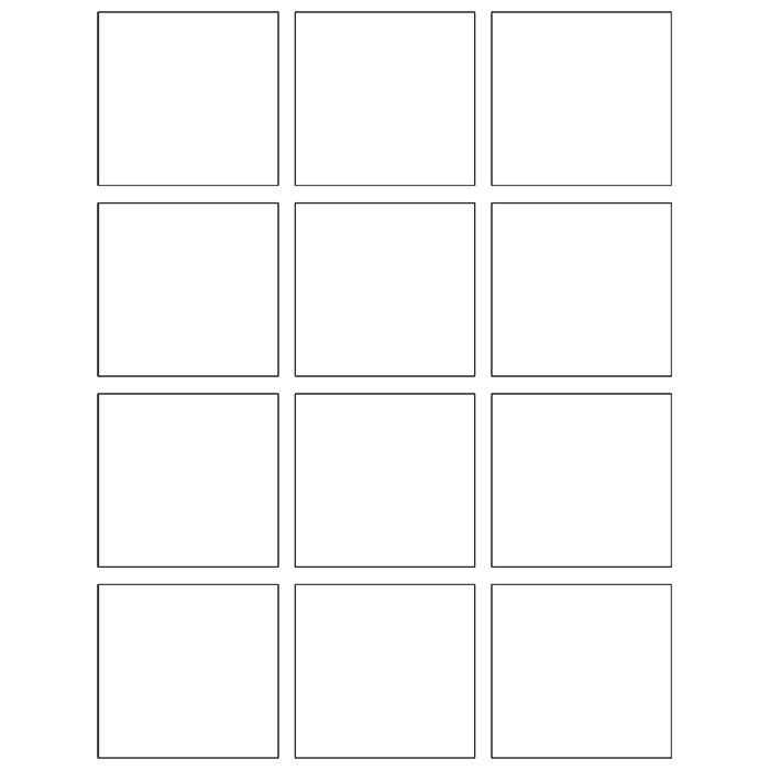 COMELIT - Fogli etichette per Quadra a pulsanti, kit 10 fogli (7+2+1 per 1/2/4 pulsanti)