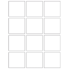 COMELIT - Fogli etichette per Quadra a pulsanti, kit 10 fogli (7+2+1 per 1/2/4 pulsanti)