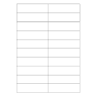 COMELIT - Fogli etichette per pulsantiera Vandalcom, kit 10+7 fogli (portanomi/informativo)