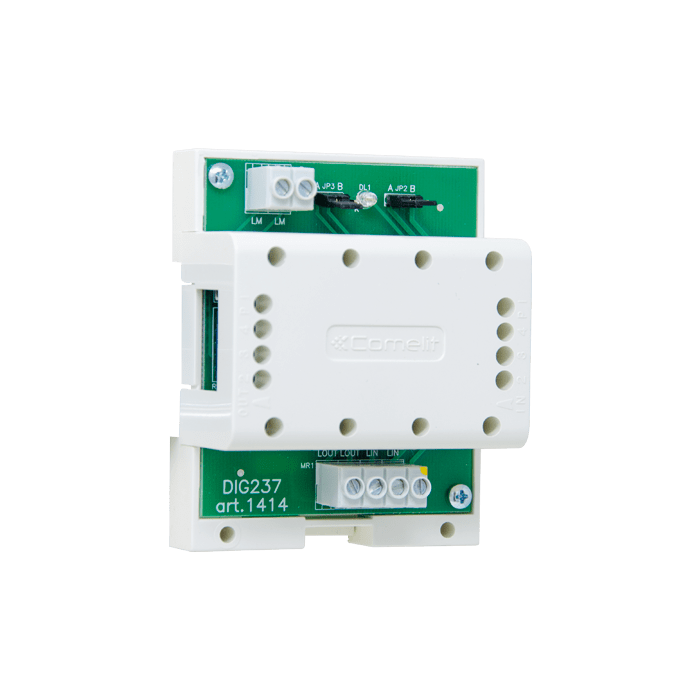 COMELIT - Modulo derivatore montante con protezione linea, sistema Simplebus 2, alimentato da bus 1414