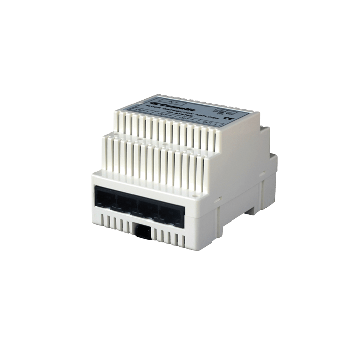 COMELIT - Gateway master di appartamento, sistema ViP, inoltro chiamate smartsmartphone/tablet e supervisori BES KNX, 5 porte ethernet (3 PoE), DIN 4 moduli