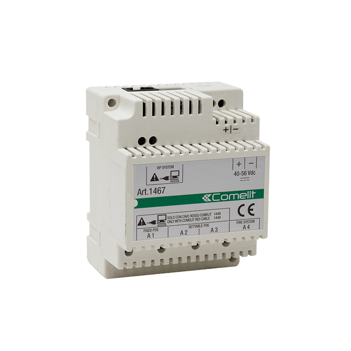 COMELIT - Modulo interfaccia per rivelazione incendi, sistema ViP, integrazione centrali allarme, inoltro segnalazioni 1467