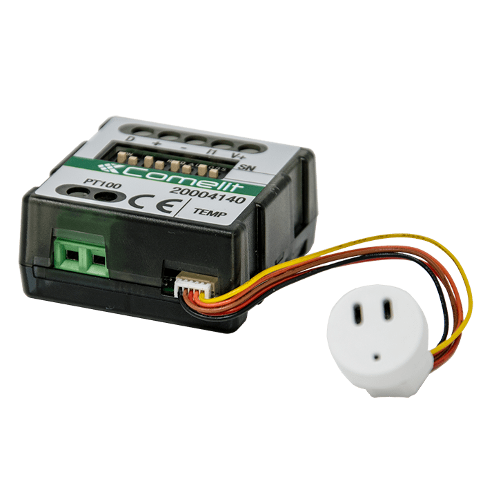 COMELIT - Modulo temperatura/umidità incasso, sistema SimpleHome, ingresso PT100, sonda inclusa 20004140