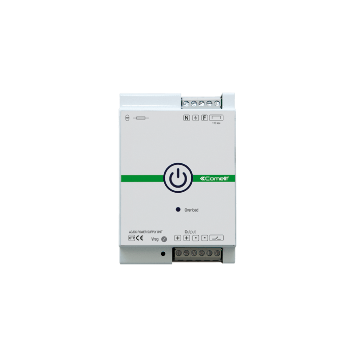 COMELIT - Alimentatore switching 24VDC 7A, sistema SimpleHome, da fondo quadro, parallelabile
