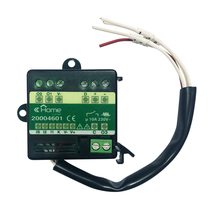 COMELIT - Modulo bus 3 ingressi/3 uscite, sistema SimpleHome, incasso o DIN 1 modulo, 1 relè 10A + 2 transistor