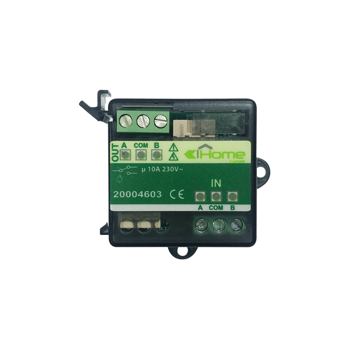 COMELIT - Modulo espansione 2 relè 10A per uscite transistor, incasso o DIN 1 modulo, comando tapparelle/luc