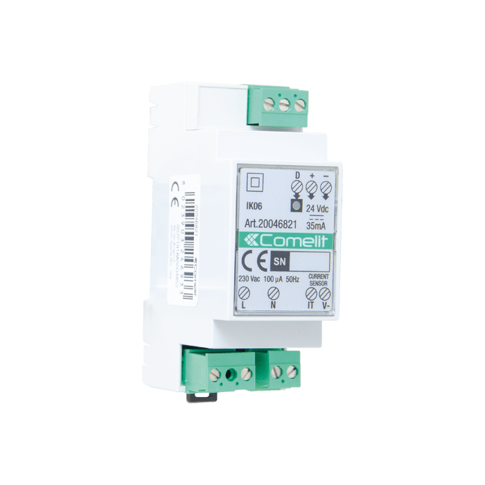 COMELIT - Modulo gestione carichi e consumi, sistema SimpleHome, montaggio DIN 2 moduli, 10kW max con TA incluso