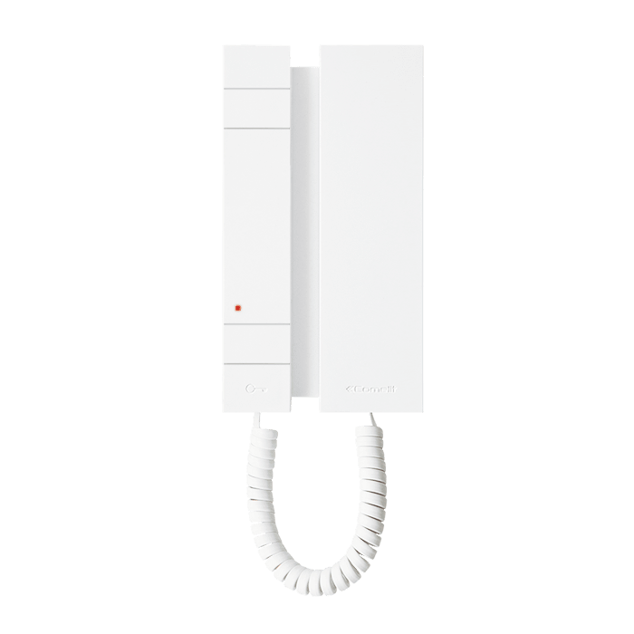 COMELIT - Serie Mini - Citofono con cornetta, sistema audio Simplebus 1, 2 pulsanti 2708W/A