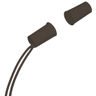 COMELIT - Contatto magnetico da incasso a sigaretta corto, plastica marrone, 18x11x11mm, non per infissi metallici 30007003