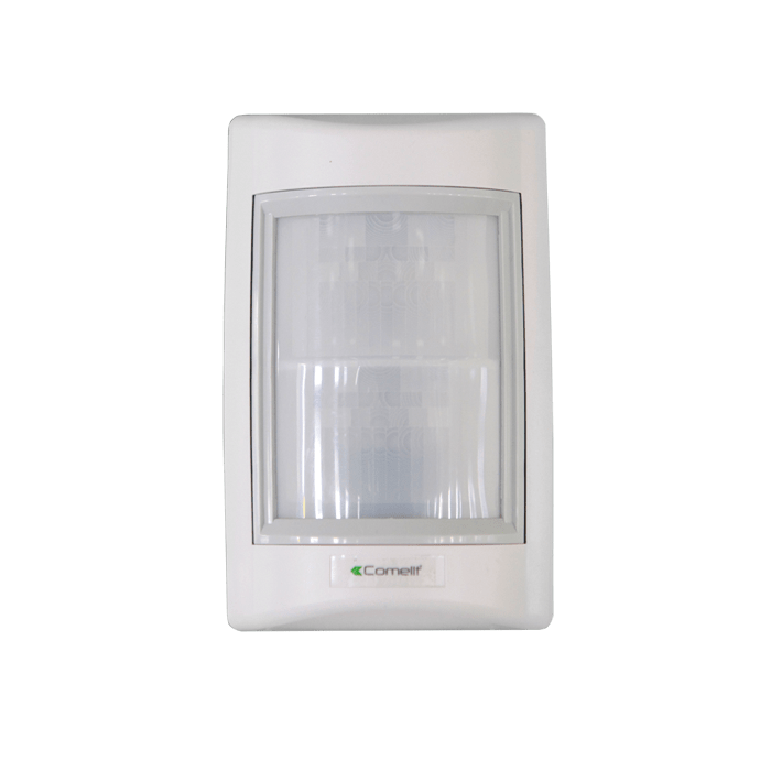 COMELIT - Sensore doppio PIR lunga portata da esterno, portata 30.5m apertura 5m, tecnologia ASIC, IP65