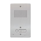COMELIT - Pulsantiera audio 1 pulsante da incasso, alluminio anodizzato 4mm, griglia antisfondamento, per gruppo Ikall, portalampada