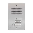 COMELIT - Pulsantiera audio 2 pulsanti da incasso, alluminio anodizzato 4mm, griglia antisfondamento, per gruppo Ikall, portalampada