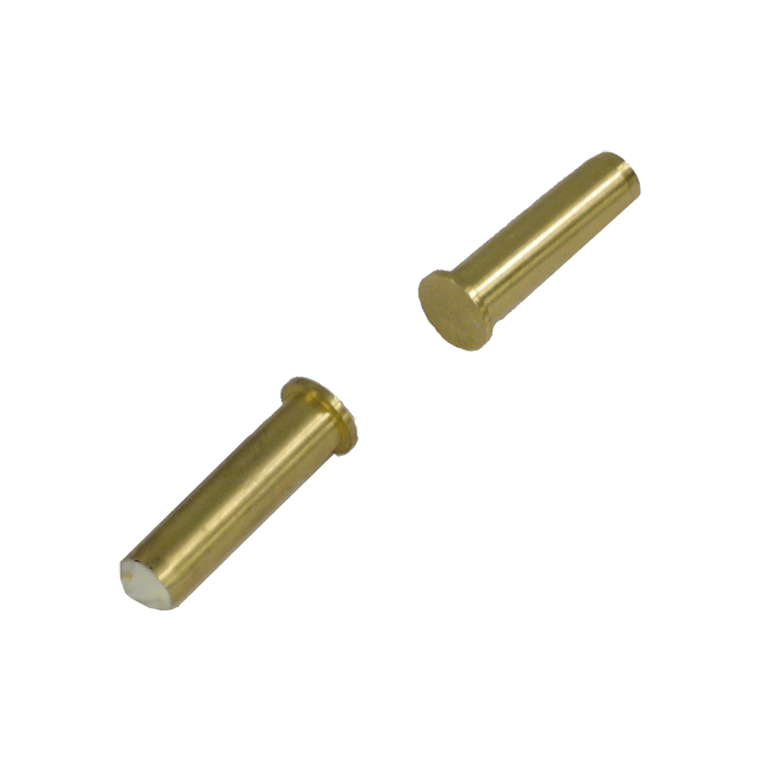 COMELIT - Contatto magnetico da incasso a sigaretta ottone, 30x10x10mm, non per infissi metallici