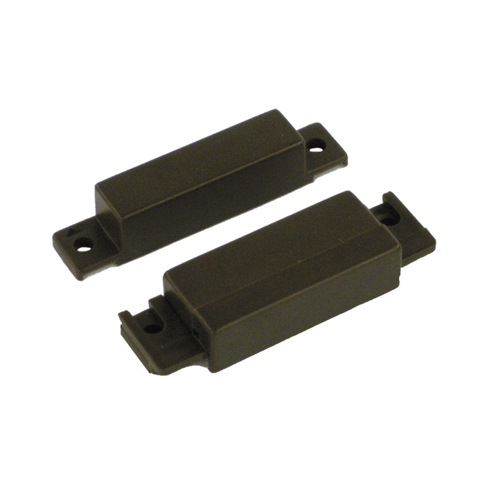 COMELIT - Contatto magnetico da superficie plastica marrone con morsetti, 33x63x12mm
