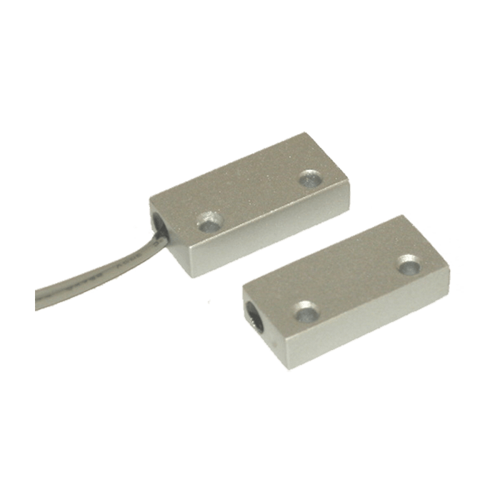 COMELIT - Contatto magnetico di potenza da superficie alluminio pressofuso, con cavo, 20x49x10mm 30087010