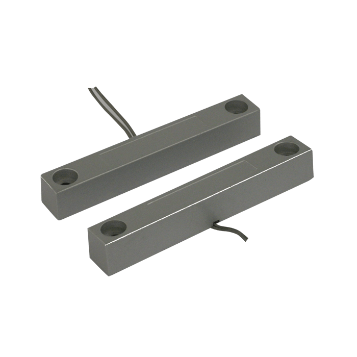 COMELIT - Contatto magnetico di potenza da superficie alluminio pressofuso grande, con cavo, 104x30x16mm