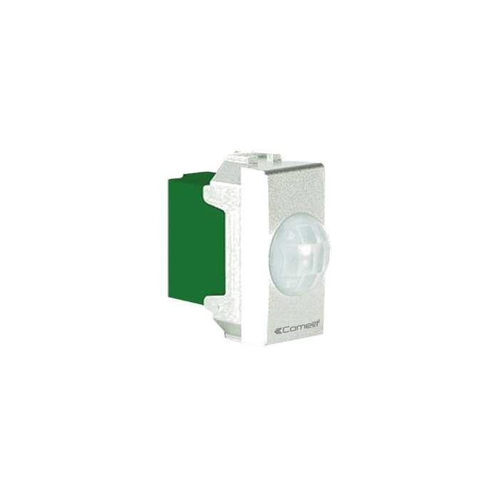 COMELIT - Sensore PIR da incasso serie civile Bticino Living International nero, portata 10m, angolo 140°, 10-15VDC