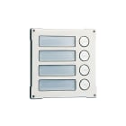 COMELIT - Serie Vandalcom - Modulo 4 pulsanti, doppia piastra acciaio inox 316 2,5mm