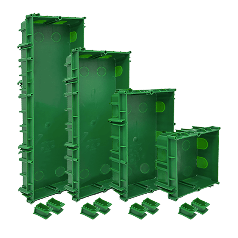 COMELIT - Serie Ultra - Scatola da incasso 3 moduli per pulsantiere, compatibile cartongesso, 123.5x302.5x50mm 3110/3A