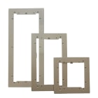 COMELIT - Serie Ultra - Cornice filo muro alluminio anodizzato 4 moduli, 149x419x3mm