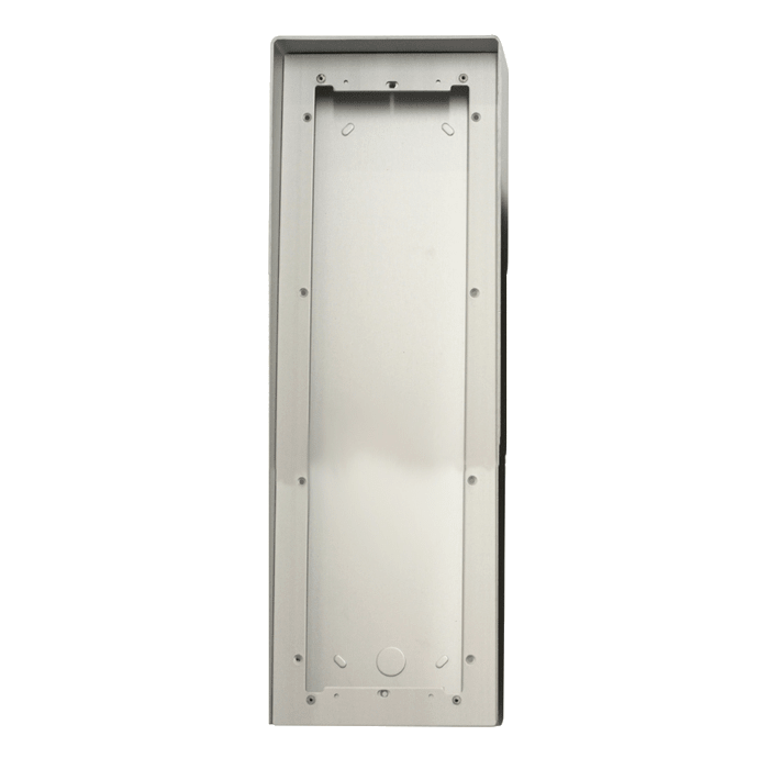 COMELIT - Serie Ikall - Custodia antipioggia alluminio anodizzato 4 moduli verticali, 154x422x85mm