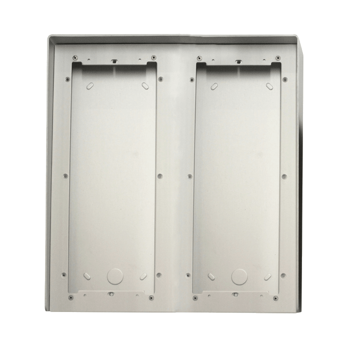 COMELIT - Serie Ikall - Custodia antipioggia alluminio anodizzato 6 moduli, 281x332x85mm