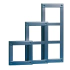 COMELIT - Serie Vandalcom - Telaio da parete, alluminio pressofuso grigio scuro, vernice resistente ambiente esterno