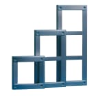 COMELIT - Serie Vandalcom - Telaio da parete 2 moduli, grigio scuro, 143x255x18mm