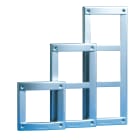 COMELIT - Serie Vandalcom - Telaio da parete 3 moduli, grigio acciaio, 143x367x18mm
