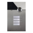 COMELIT - Serie 3one6 - Pulsantiera video HD da incasso in acciaio inox AISI 316, 4 pulsanti, sistema ViP, sense, LED segnalazione, IK08, H.264