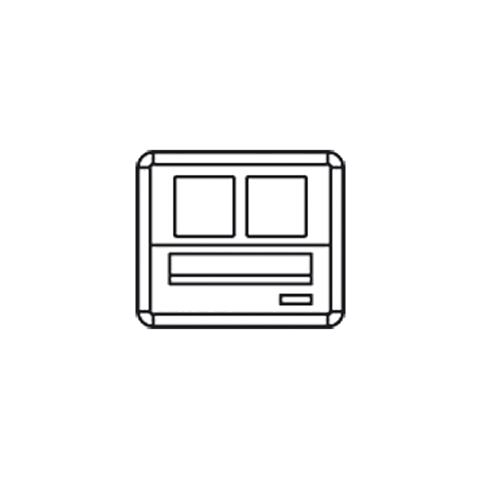 COMELIT - Casellario predisposto per pulsantiera Powercom/Ikall, 1 casella inclinata, prelievo posteriore, incasso, 290x230x265-410mm