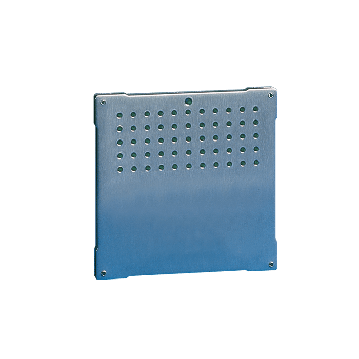 COMELIT - Serie Vandalcom - Modulo 0 pulsanti predisposto per unità audio, acciaio inox 316 2,5mm 3262S/0