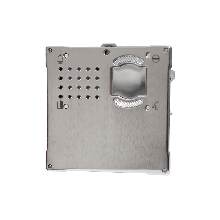 COMELIT - Serie Vandalcom - Modulo 0 pulsanti predisposto per unità audio/video, acciaio inox 316 2,5mm 3268S/0