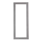 COMELIT - Serie Ikall - Telaio da parete 3 moduli, alluminio pressofuso silver, 125x305x37.5mm